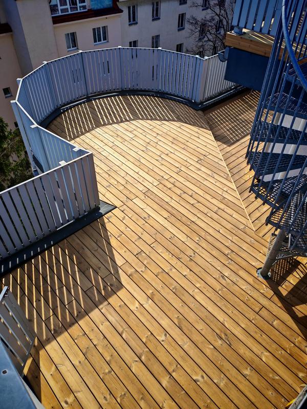 Runde Dachterrasse · Wien