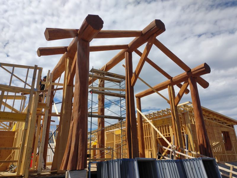 Kanada · Monumentaler Holzdachstuhl